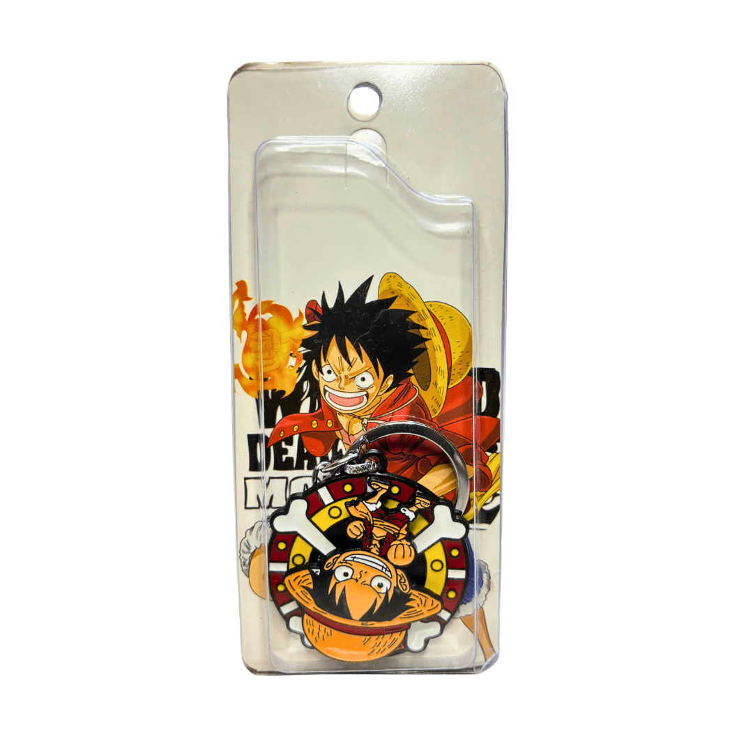 Luffy One Piece Keychain – Anime Enamel Keyring of Straw Hat Pirate Captain