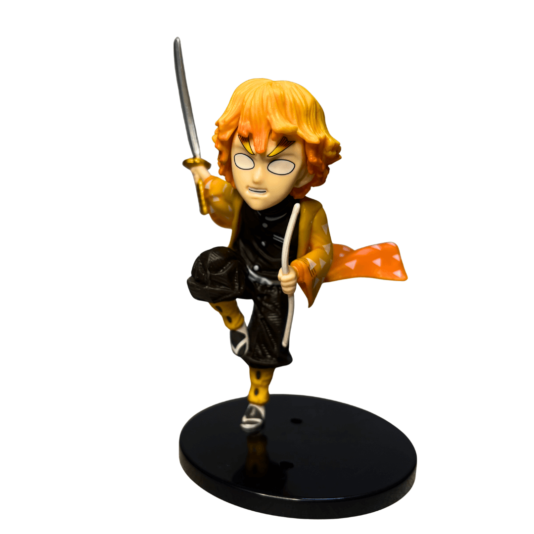 Zenitsu Agatsuma Action Figure – Demon Slayer Thunder Breathing Anime PVC Model