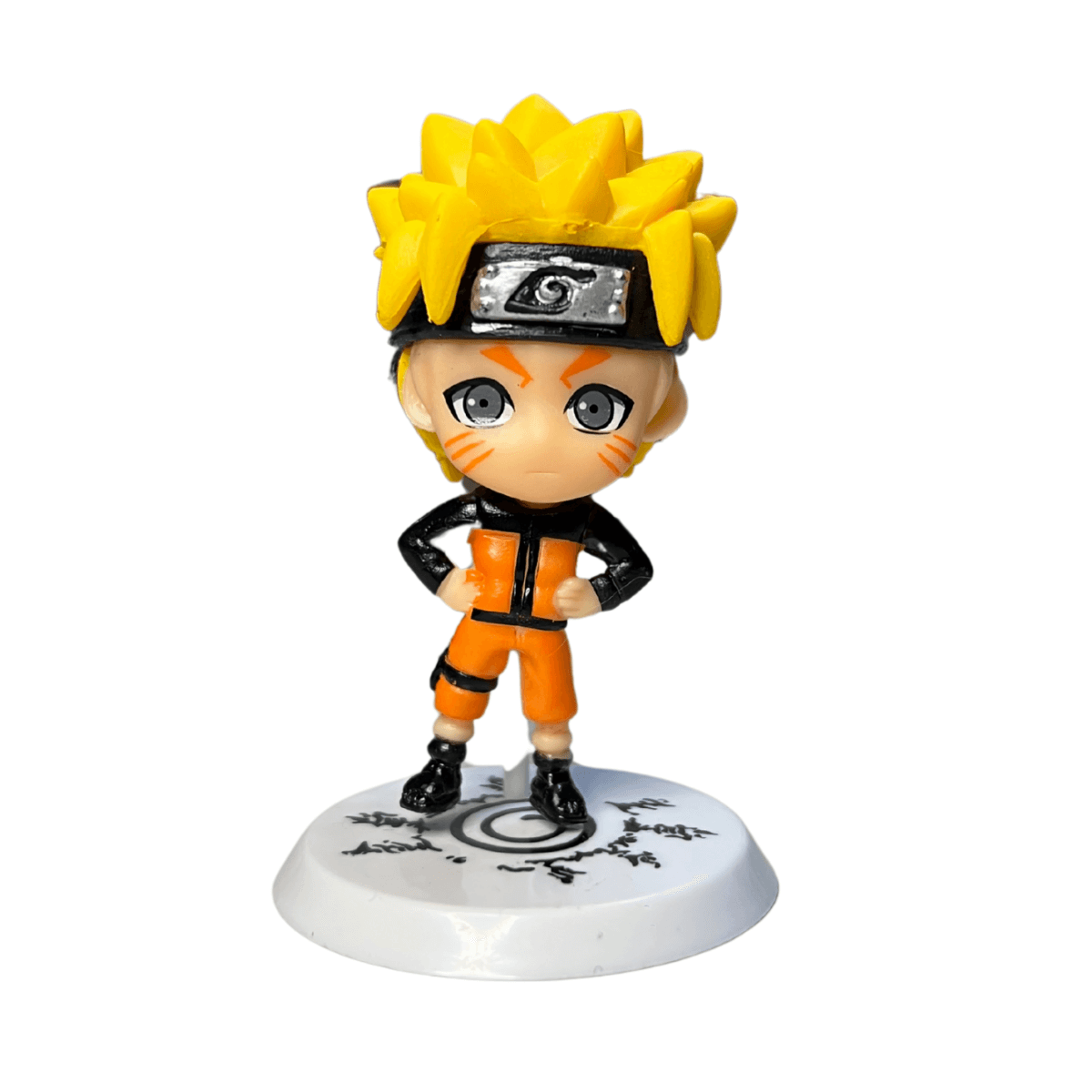 Naruto Uzumaki Chibi Figure – Naruto Anime Collectible Toy with Display Base