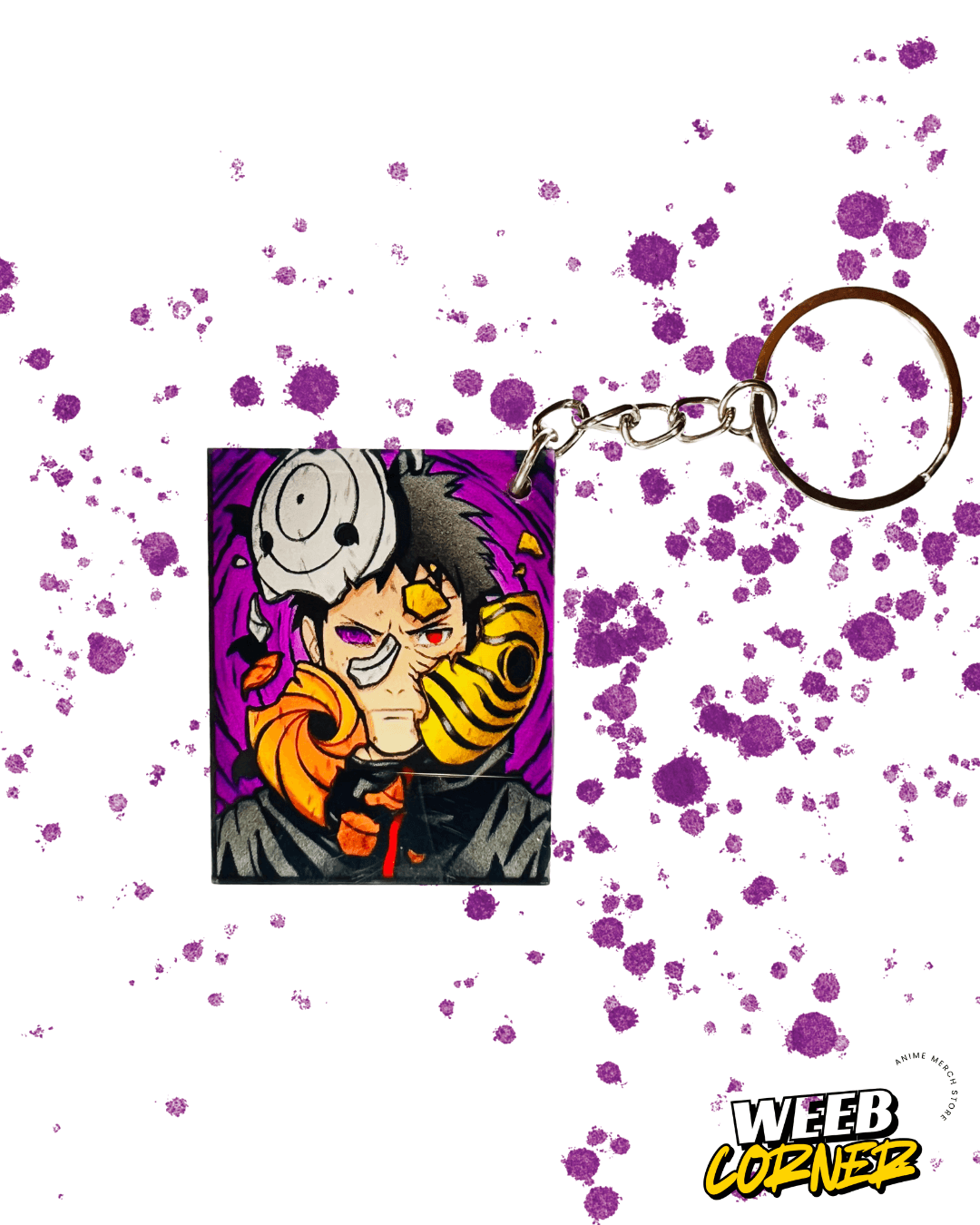 Obito Uchiha Acrylic Keychain – Naruto Shippuden Villain Series