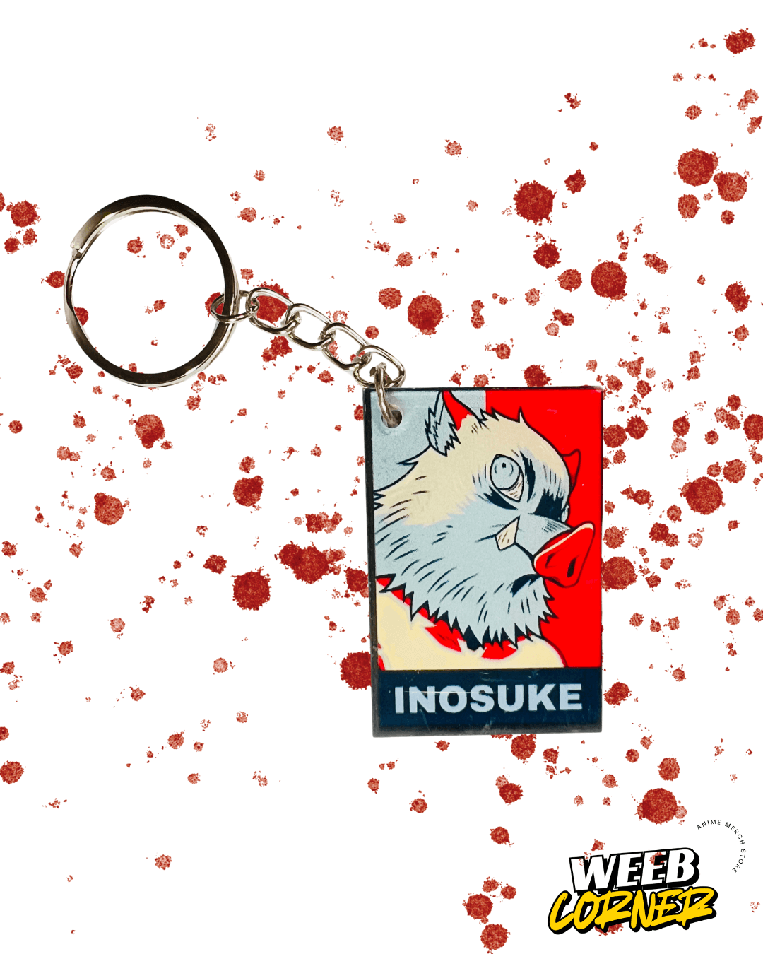 Inosuke Hashibira Acrylic Keychain – Demon Slayer Boar Head Edition
